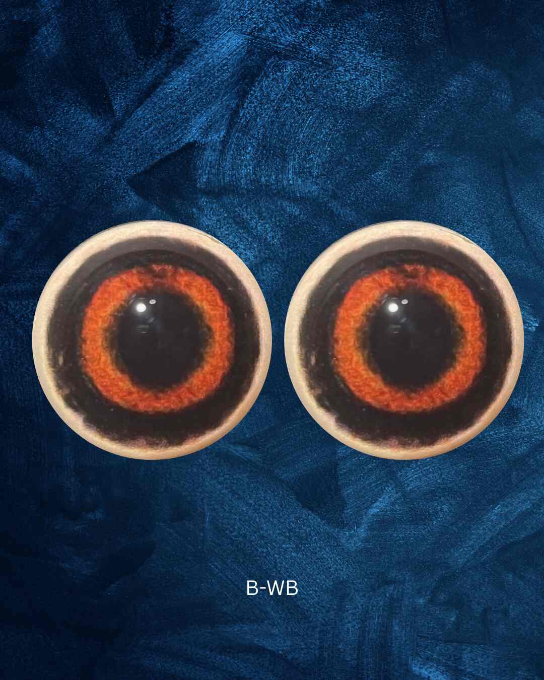 Boar eye- Round pupil with Red Iris and black outer ring (B)