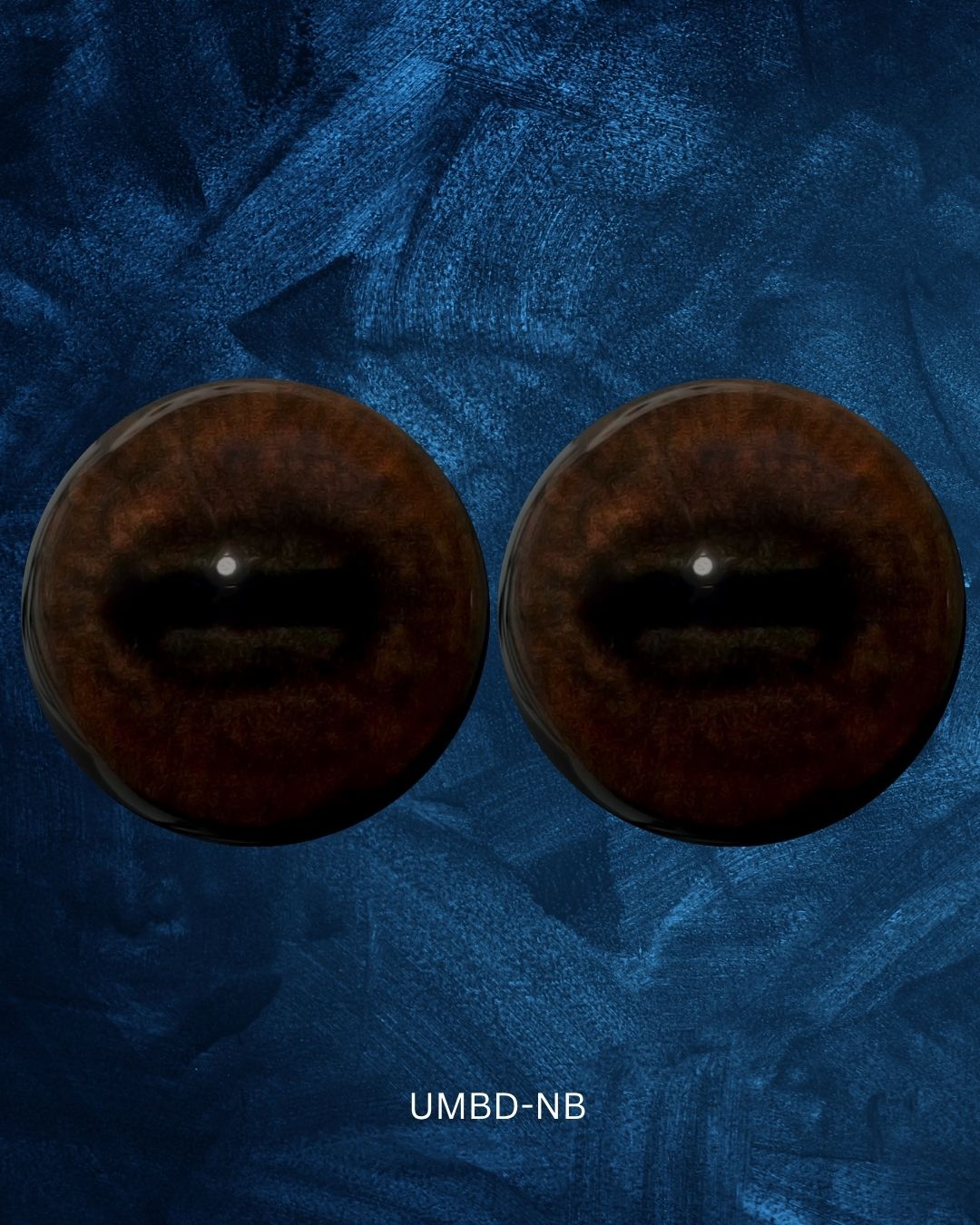 Antelope Eye - Natural Oval Pupil with medium Brown Iris (UMBD)