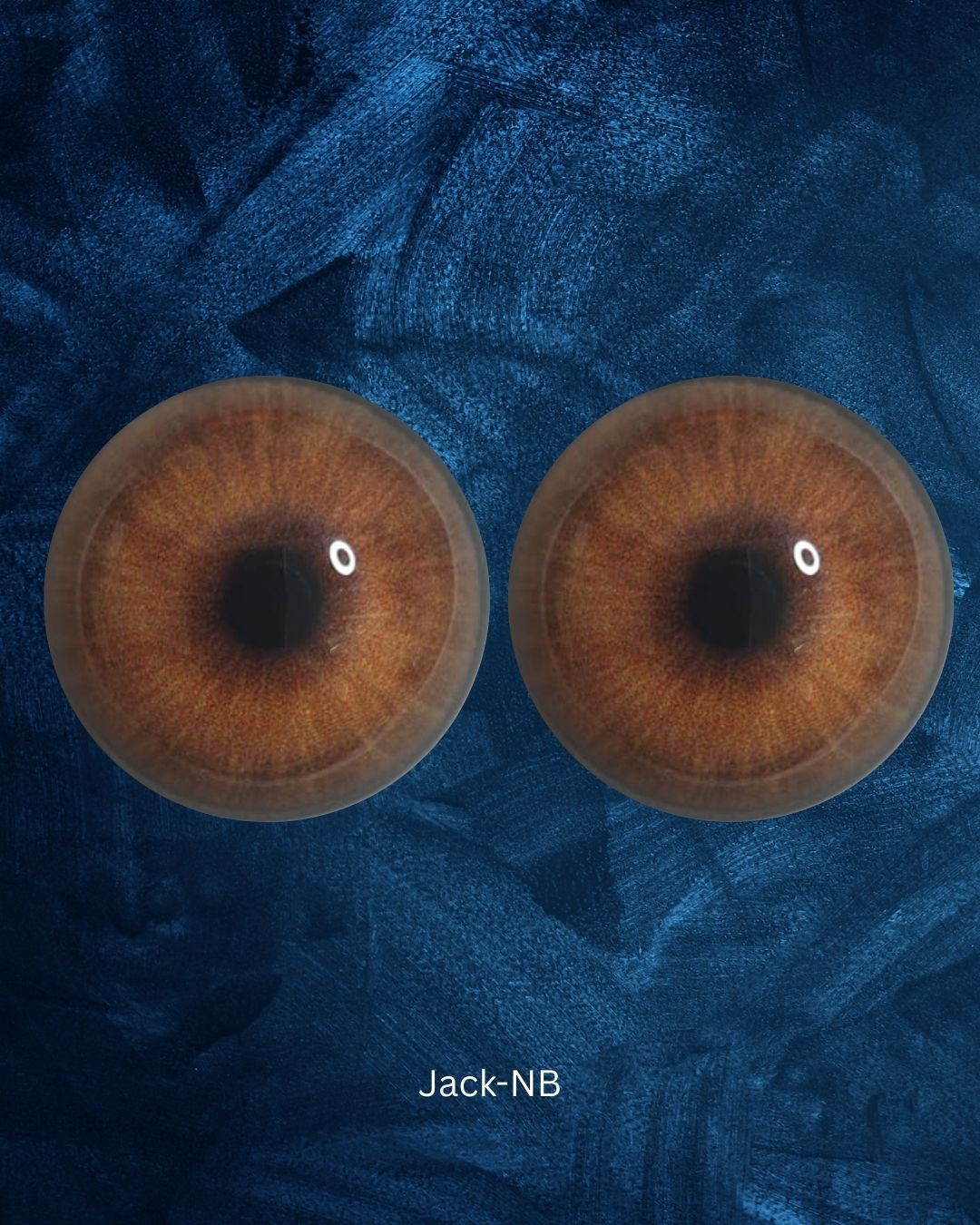 Jackal Eye - Round pupil with reddish brown Iris (Jack)