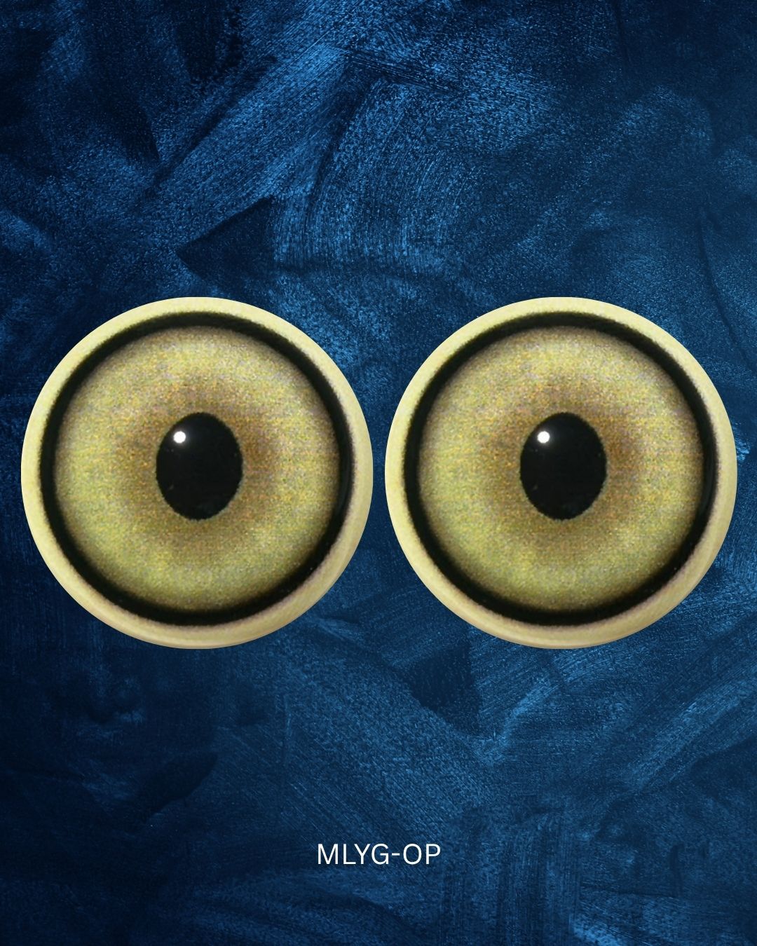 Mountain Lion Eye - Large oval like pupil with yellow green Iris (MLYG-OP)