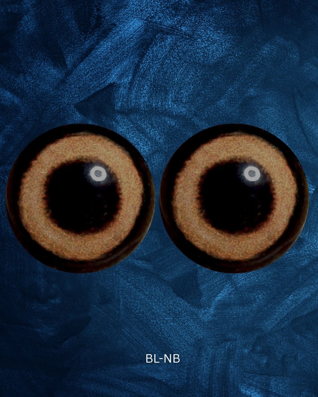 Boar eye- Round pupil with yellow creamy Iris and black outer ring (BL)