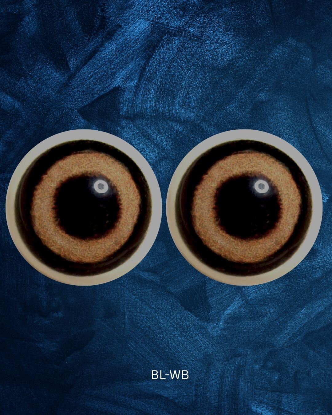 Boar eye- Round pupil with yellow creamy Iris and black outer ring (BL)