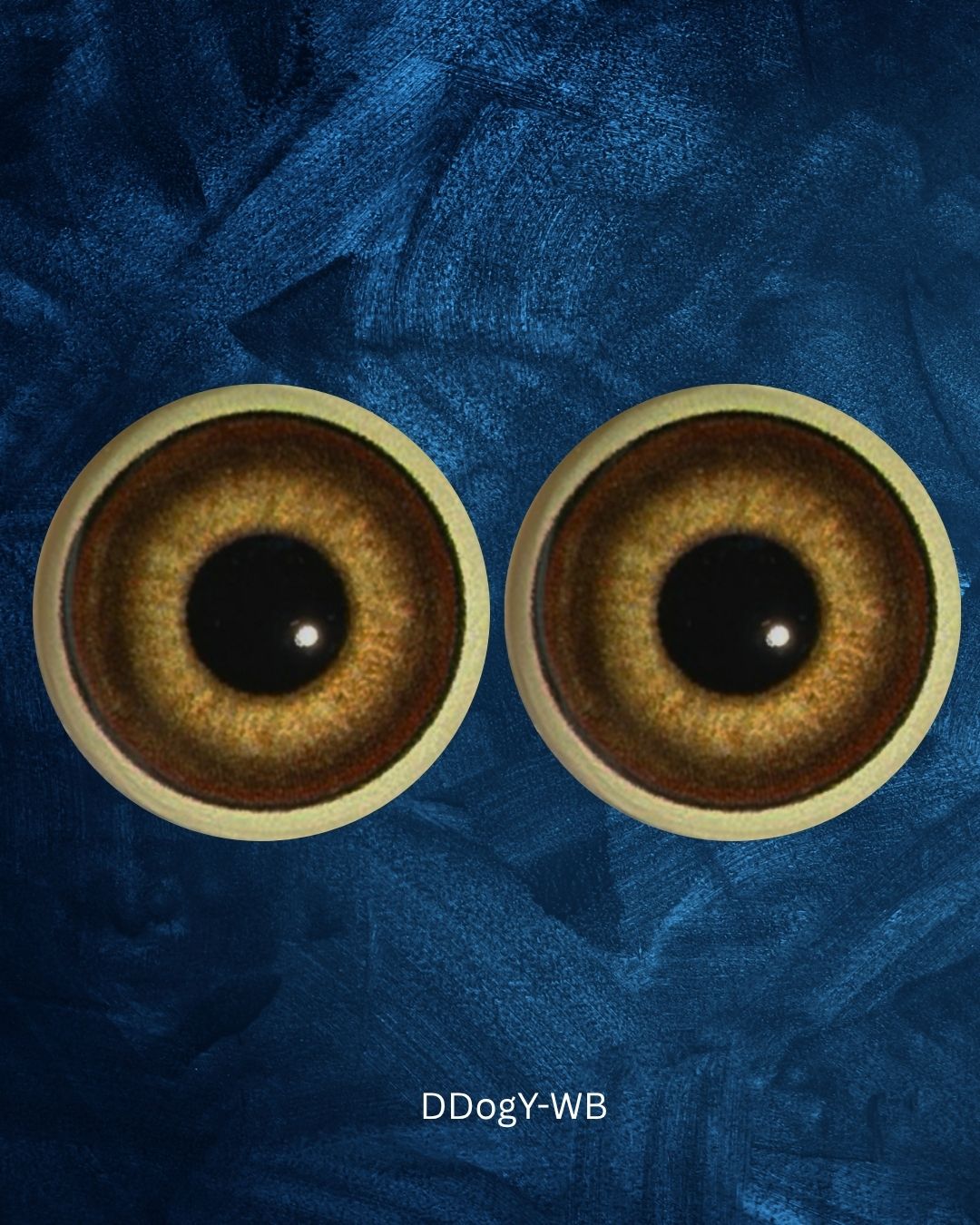 Domestic Dog Eye - Round Pupil with two toned yellow to brown Iris (DdogY)