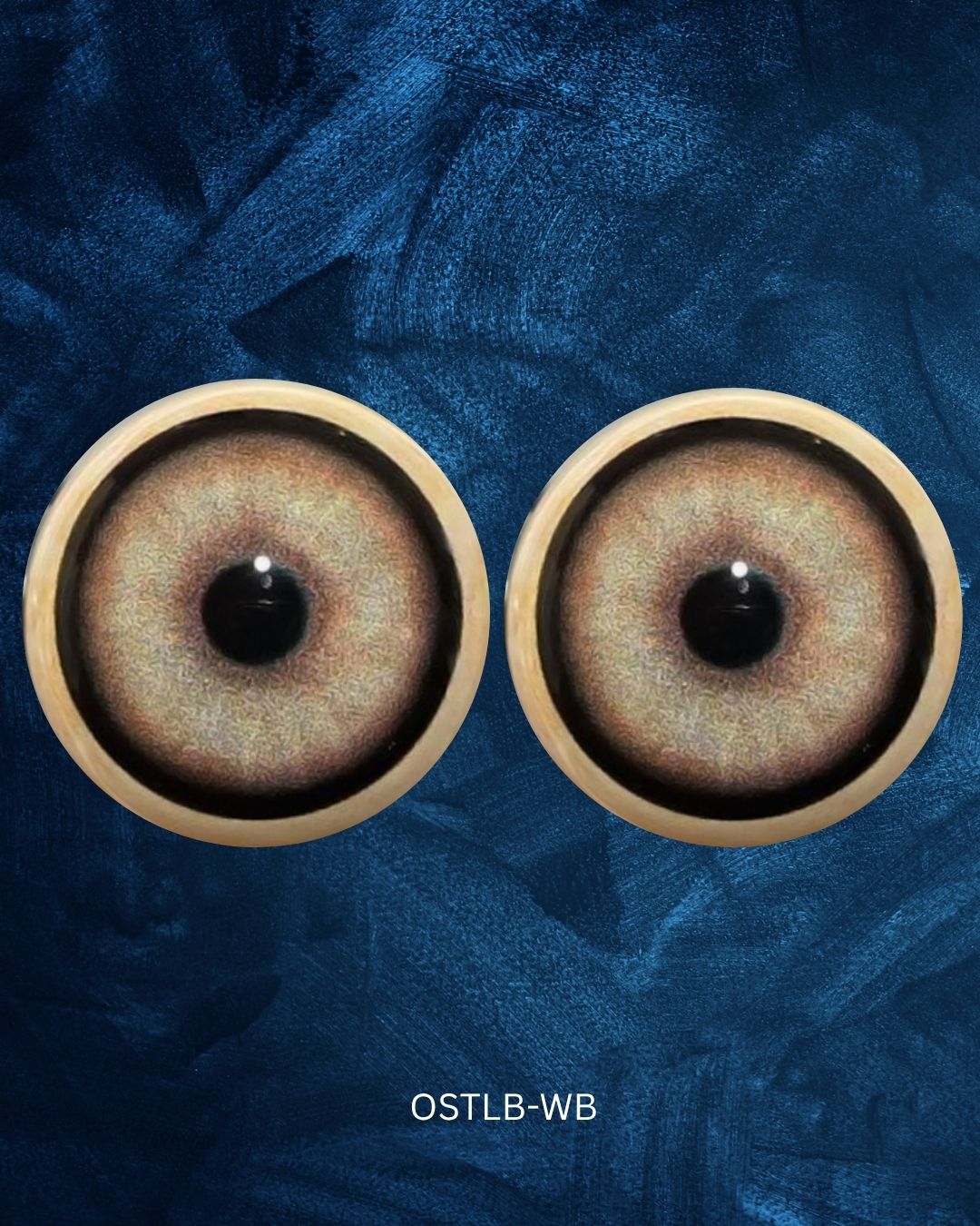 Ostridge Eye - Round pupil with creamy iris with radial lines (OSTLB)