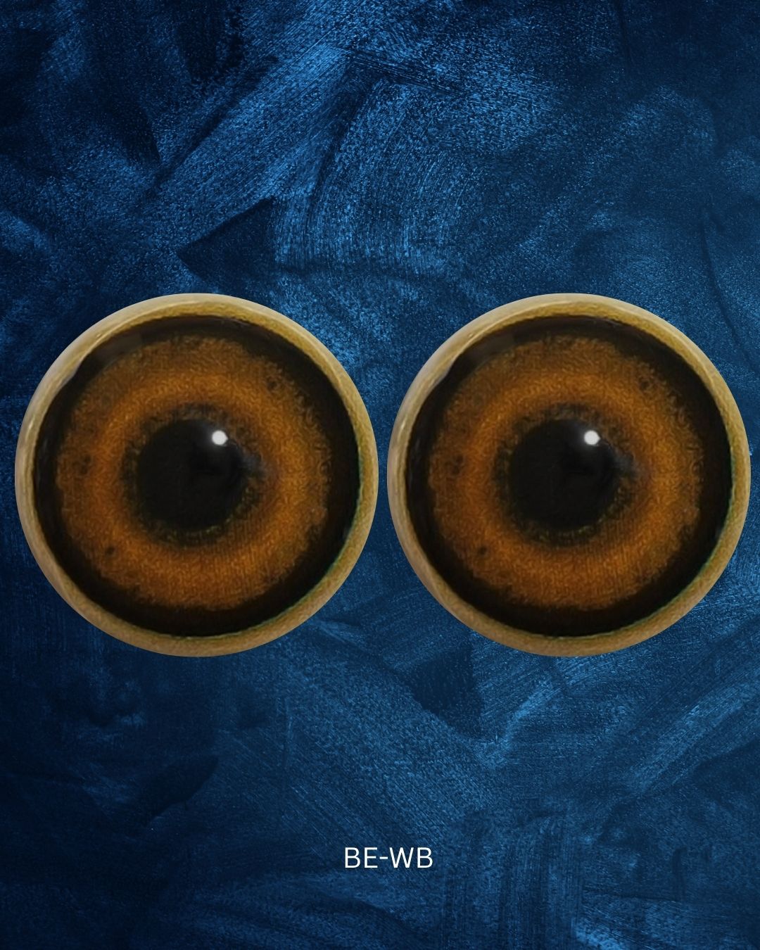 Boar eye- Round pupil with light brown iris (BE)