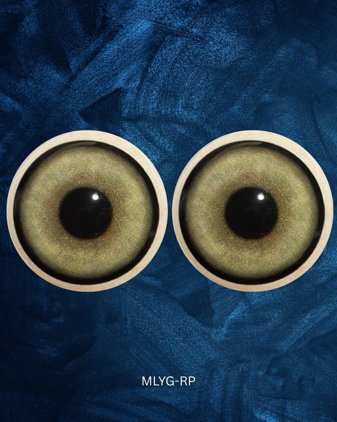 Mountain Lion Eye - Large round pupil with yellow green Iris (MLYG-RP)
