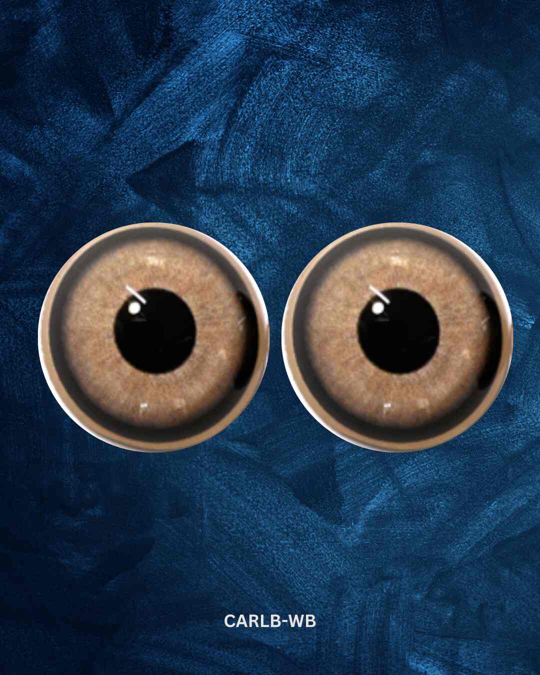 Caracal Eye - Round Pupil with Light Brown Iris and black outer ring (CARLB)