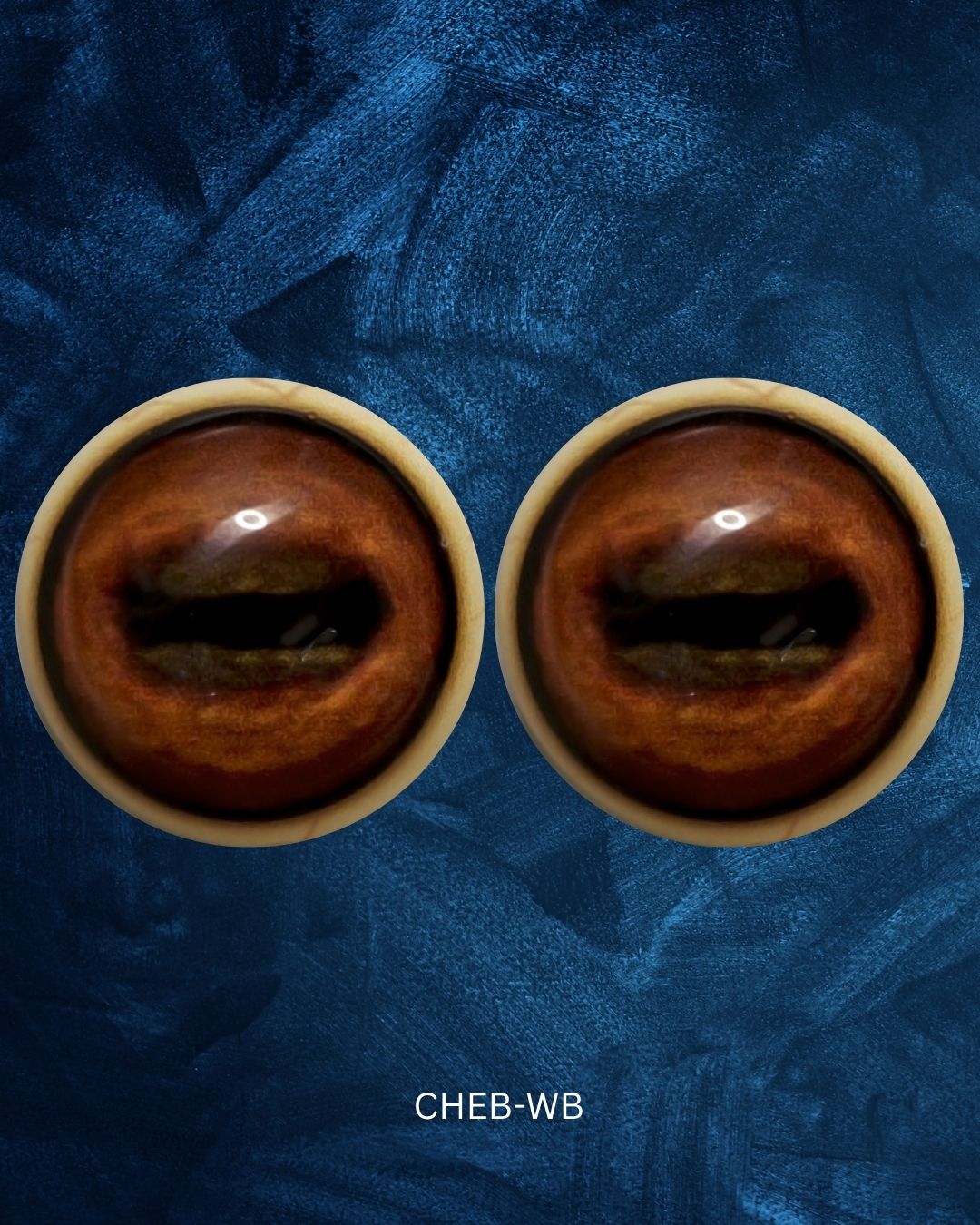 Red Deer Eye - Oval Pupil with red brown Iris (CHEB)