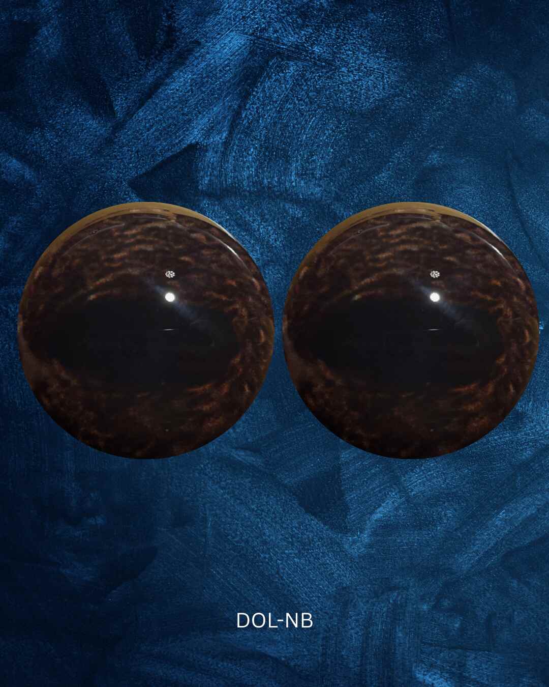 Antelope Eye - Oval Pupil with Dark Brown Iris and light brown mottling (DOL)