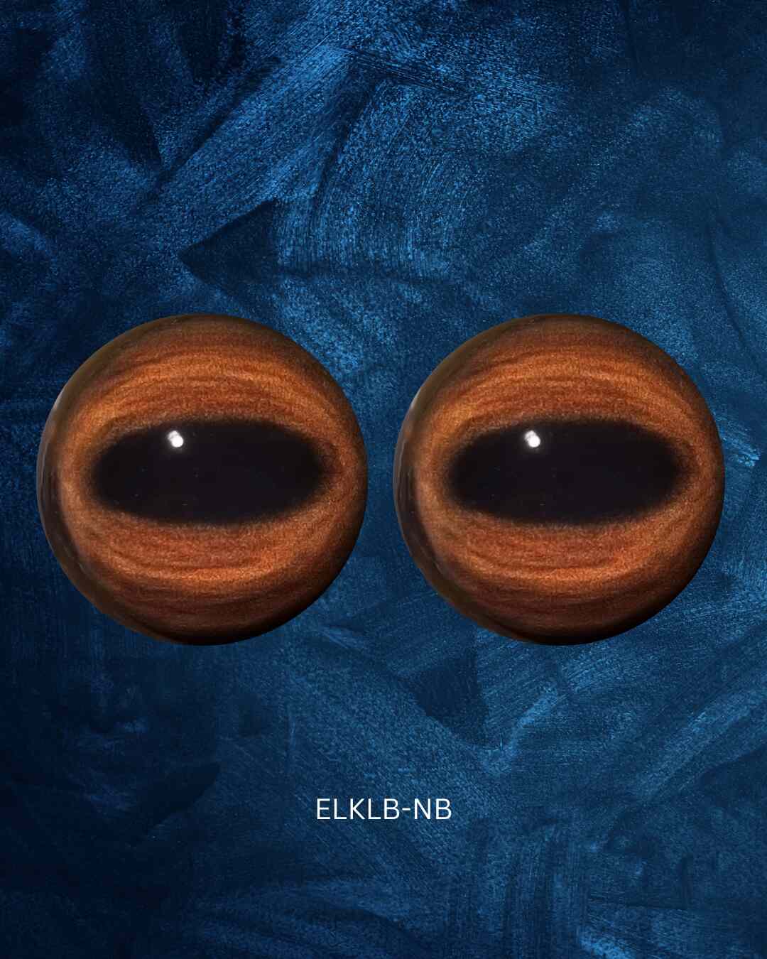 Elk Eyes - Oval Pupil with reddish brown to brown Iris and black contraction rings (ELKLB)