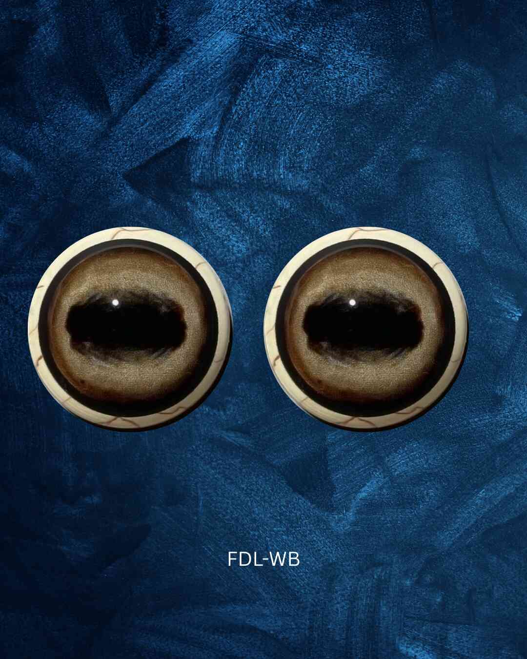 Fallow Deer - Oval Pupil with creamy light brown Iris (FDL)