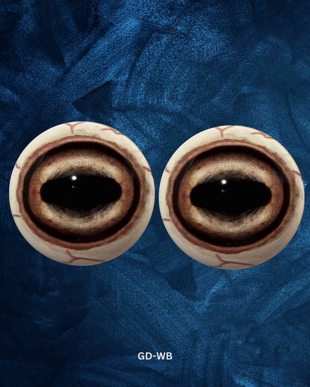 Goat - Oval Pupil, Light Creamy Iris with black outer iris ring (GD)