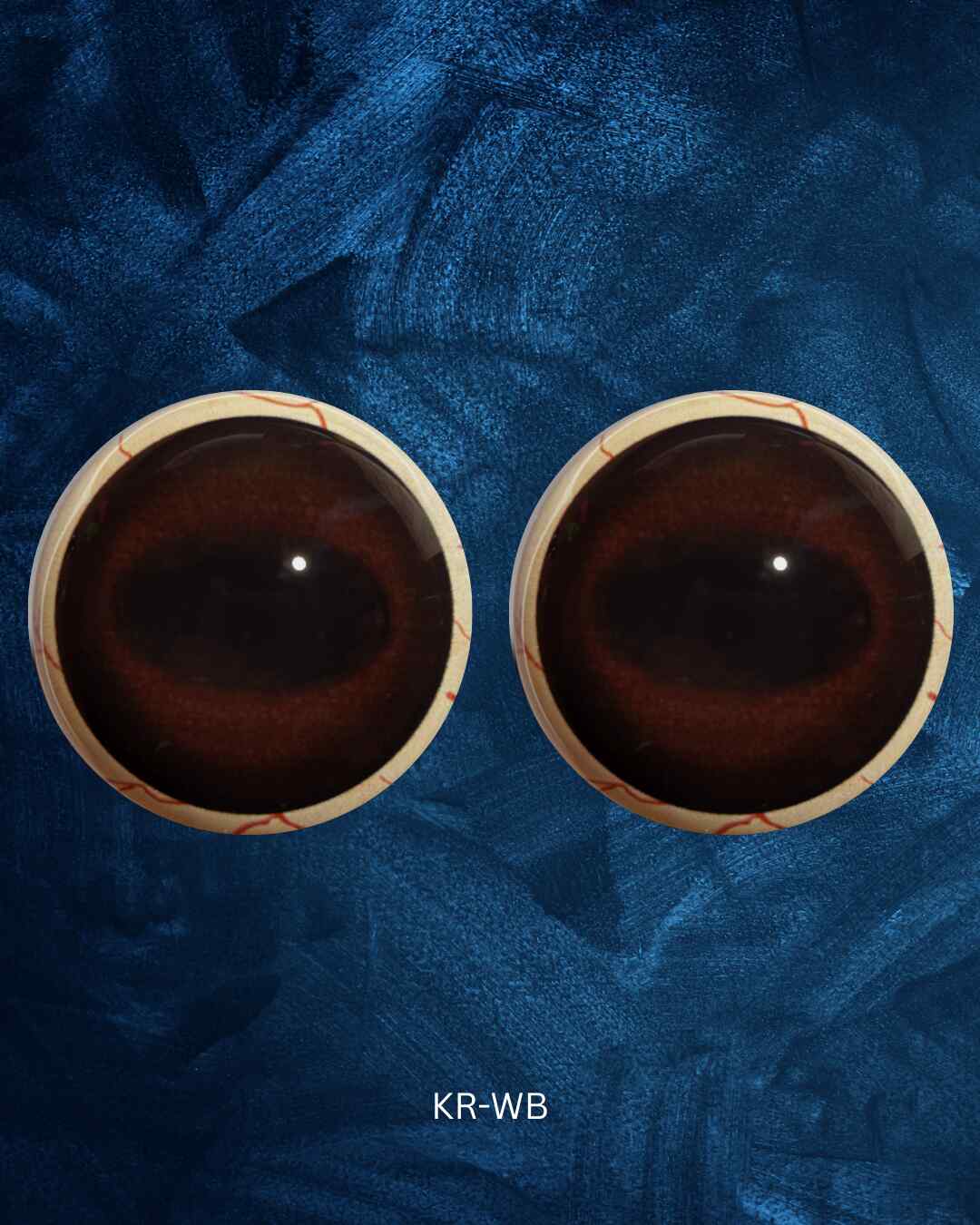 Buffalo Eye - Oval Pupil with Dark Redish Brown Iris (KR)