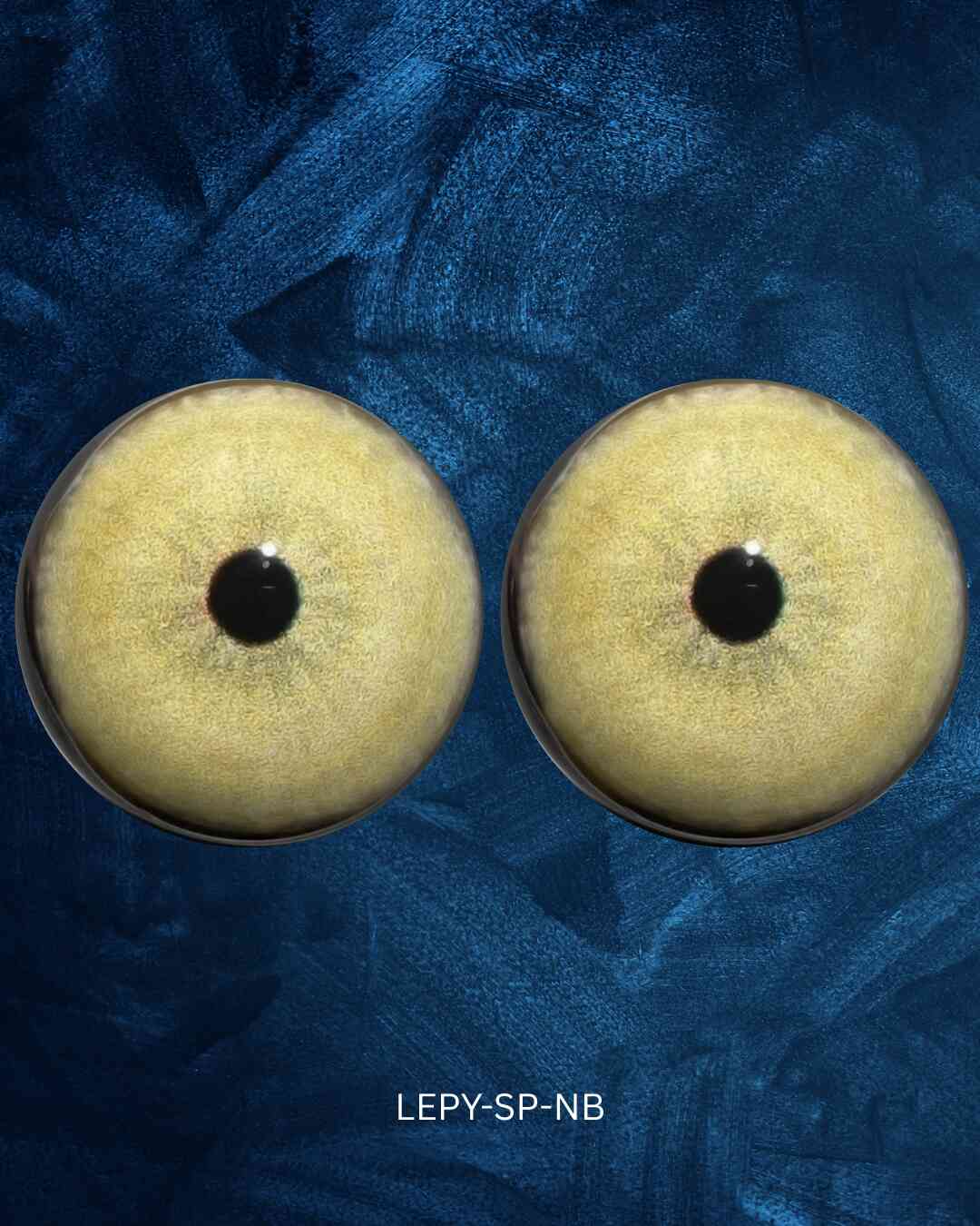 Leopard Eye - Small round pupil with yellow greenish iris and black outer ring (LEPY-SP)