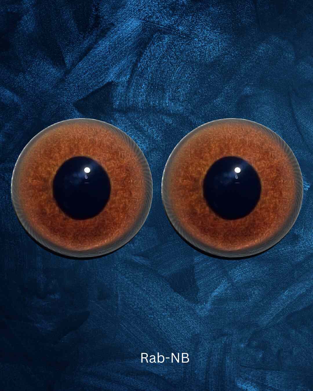 Rabit - Hare eye with slightly oval pupil and light brown iris (Rab)