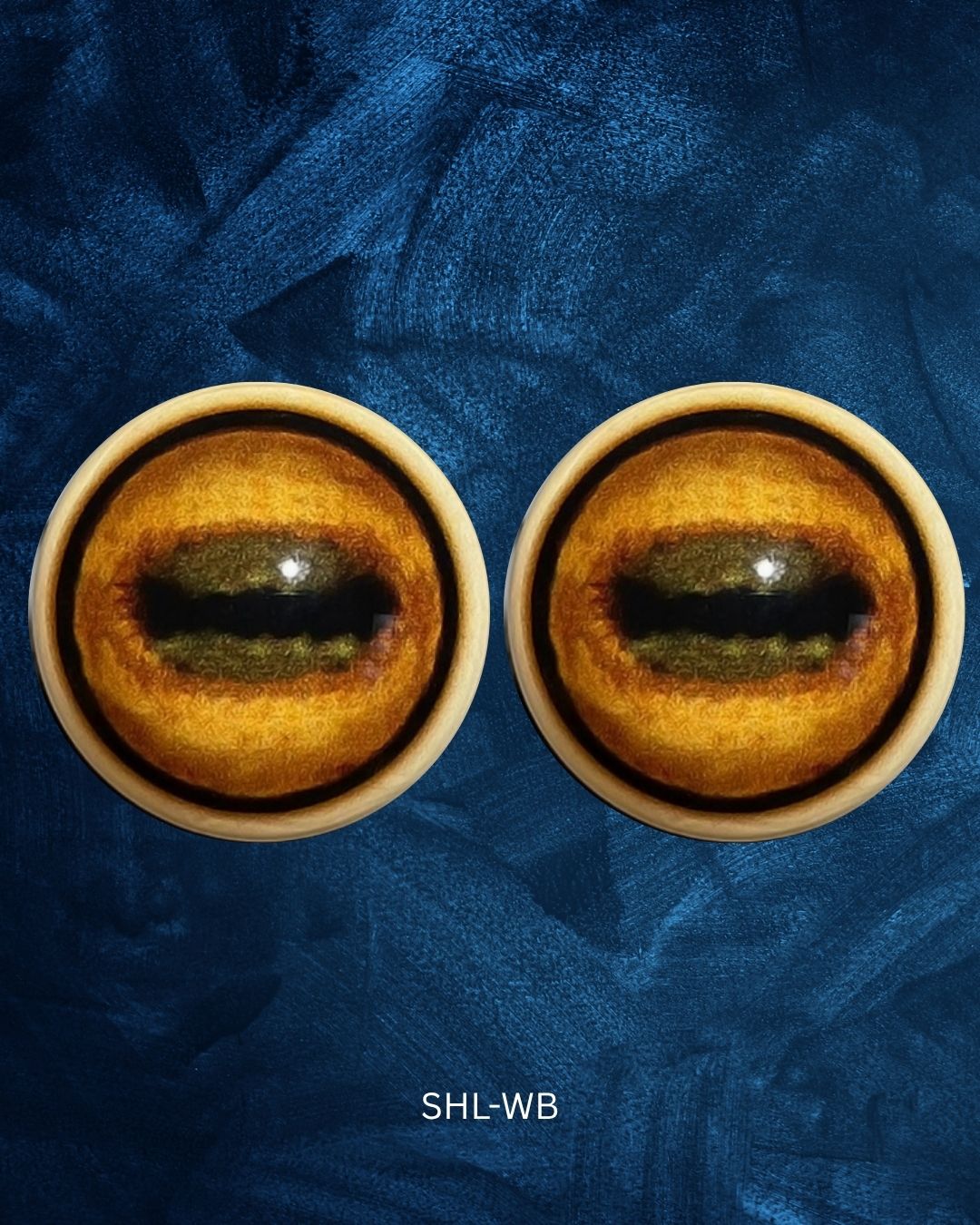 Big Horn Sheep Eye - Oval Pupil with yellow brown Iris (SHL)