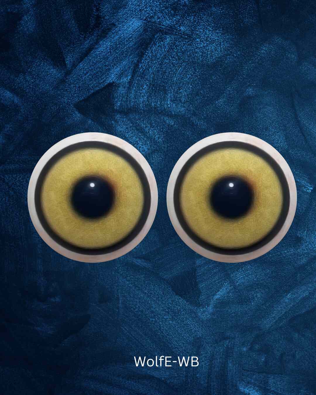 Wolf- Coyote Eye - Round pupil with yellow Iris (WOLFE)