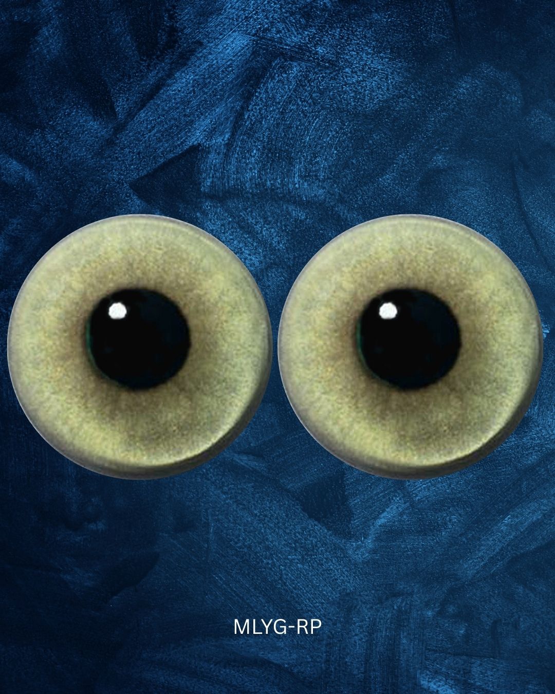 Mountain Lion Eye - Round pupil with yellow green Iris (MLYG-RP)