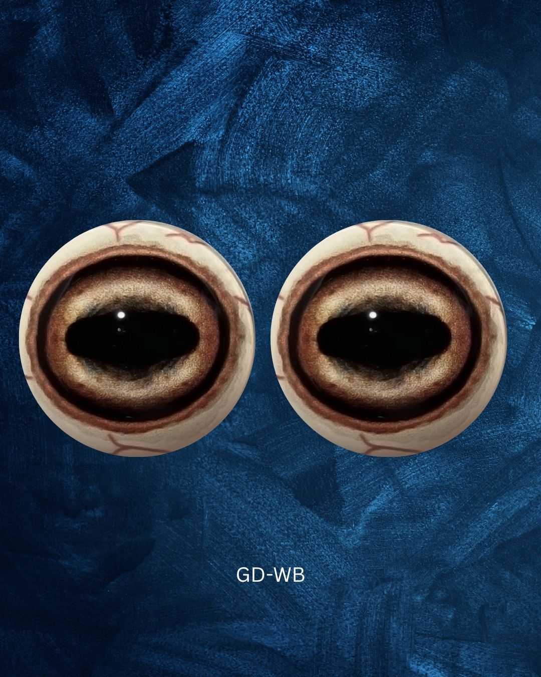 Goat Eye - Oval Pupil, Light Creamy Iris with black outer iris ring (GD)