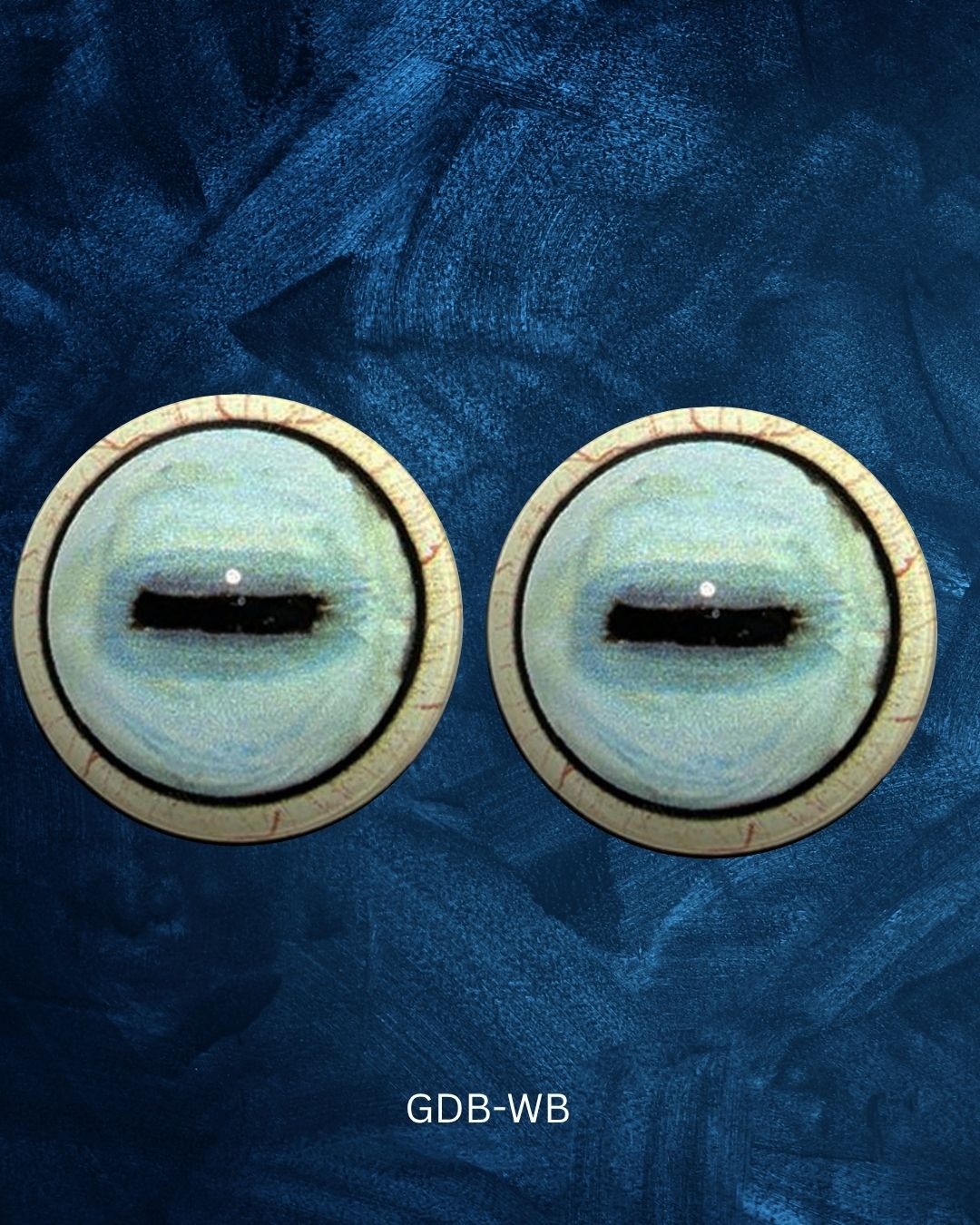 Goat Eye - Oval Pupil with light Blueish white Iris (GDB)