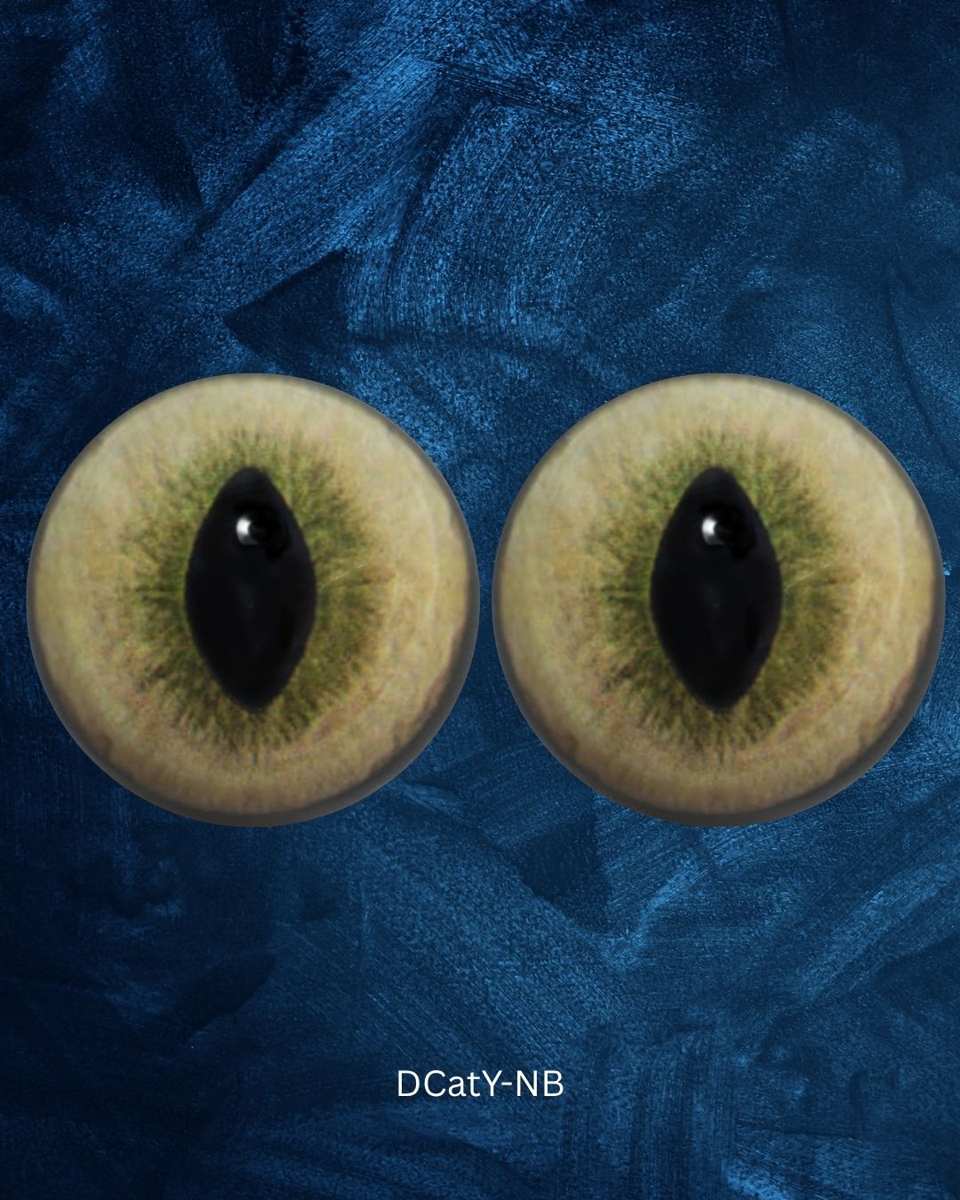Cat Eye - Slit pupil with yellow to olive green iris (DcatY)