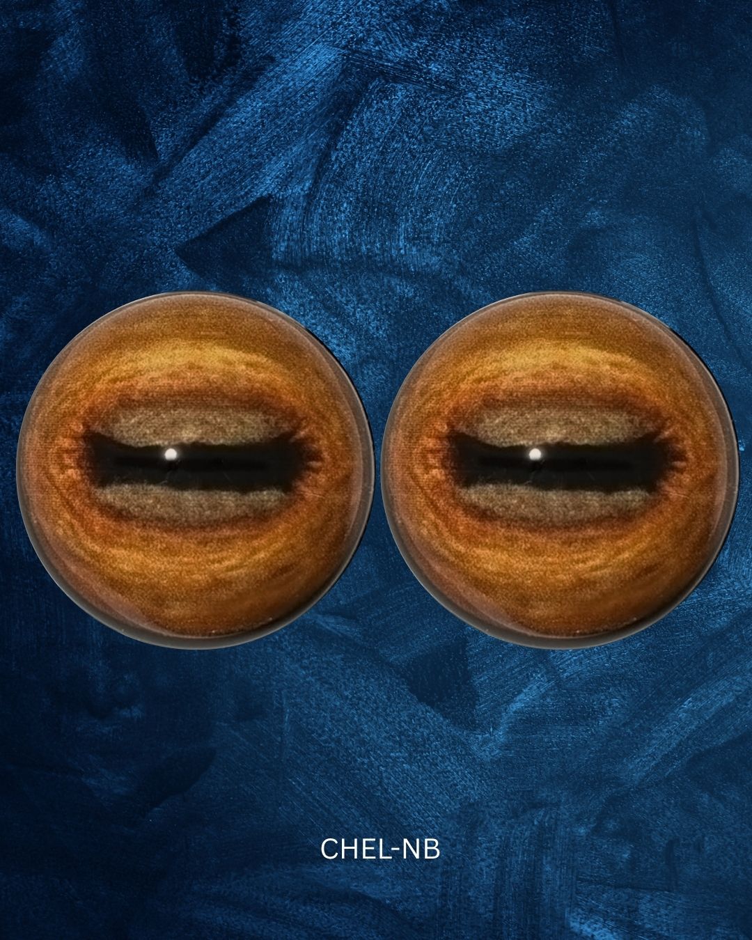 Chamois Eye - Oval Pupil with two toned warm brown Iris (CHEL)