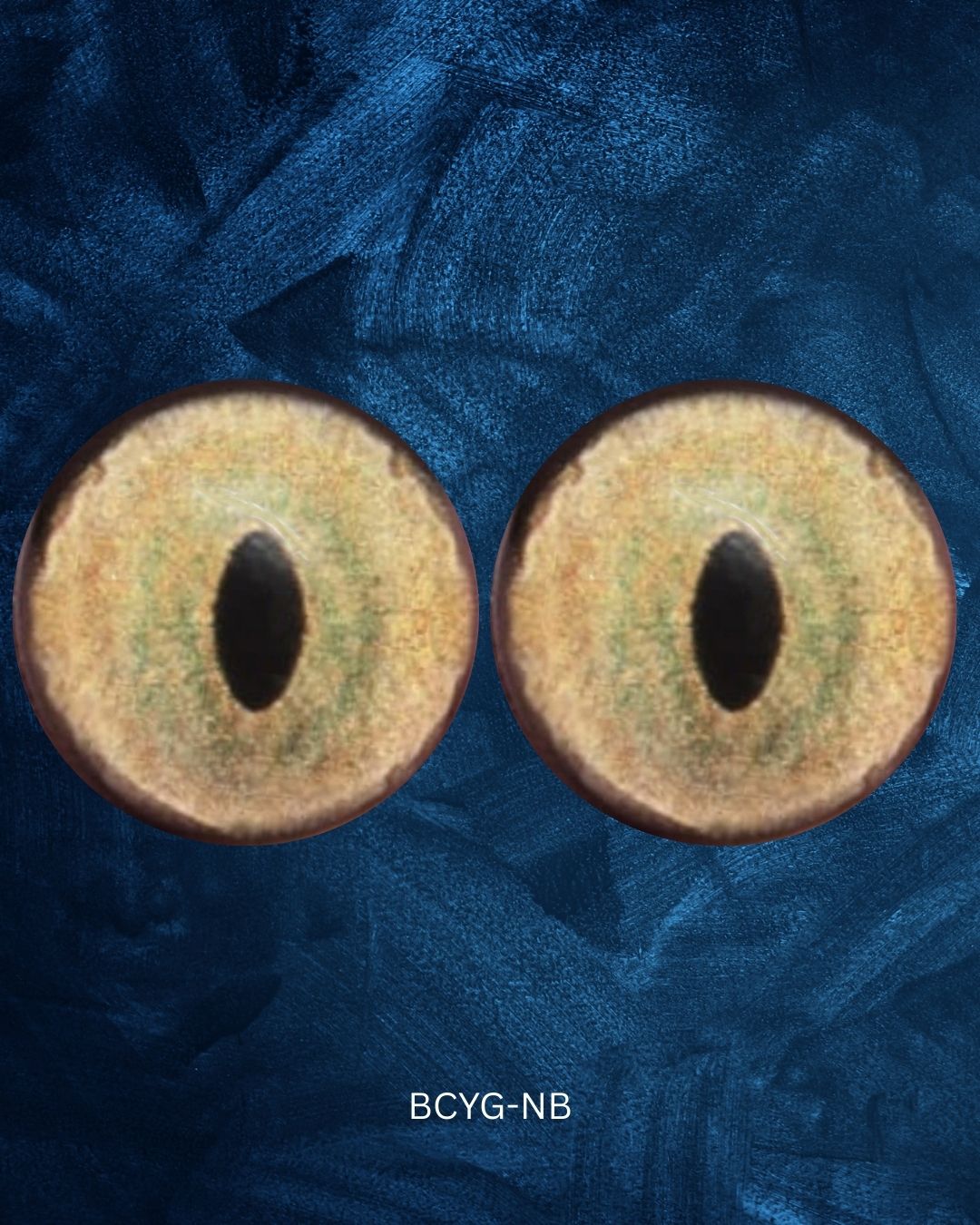 Bobcat Eye - Slit pupil with yellow green iris (BCYG)