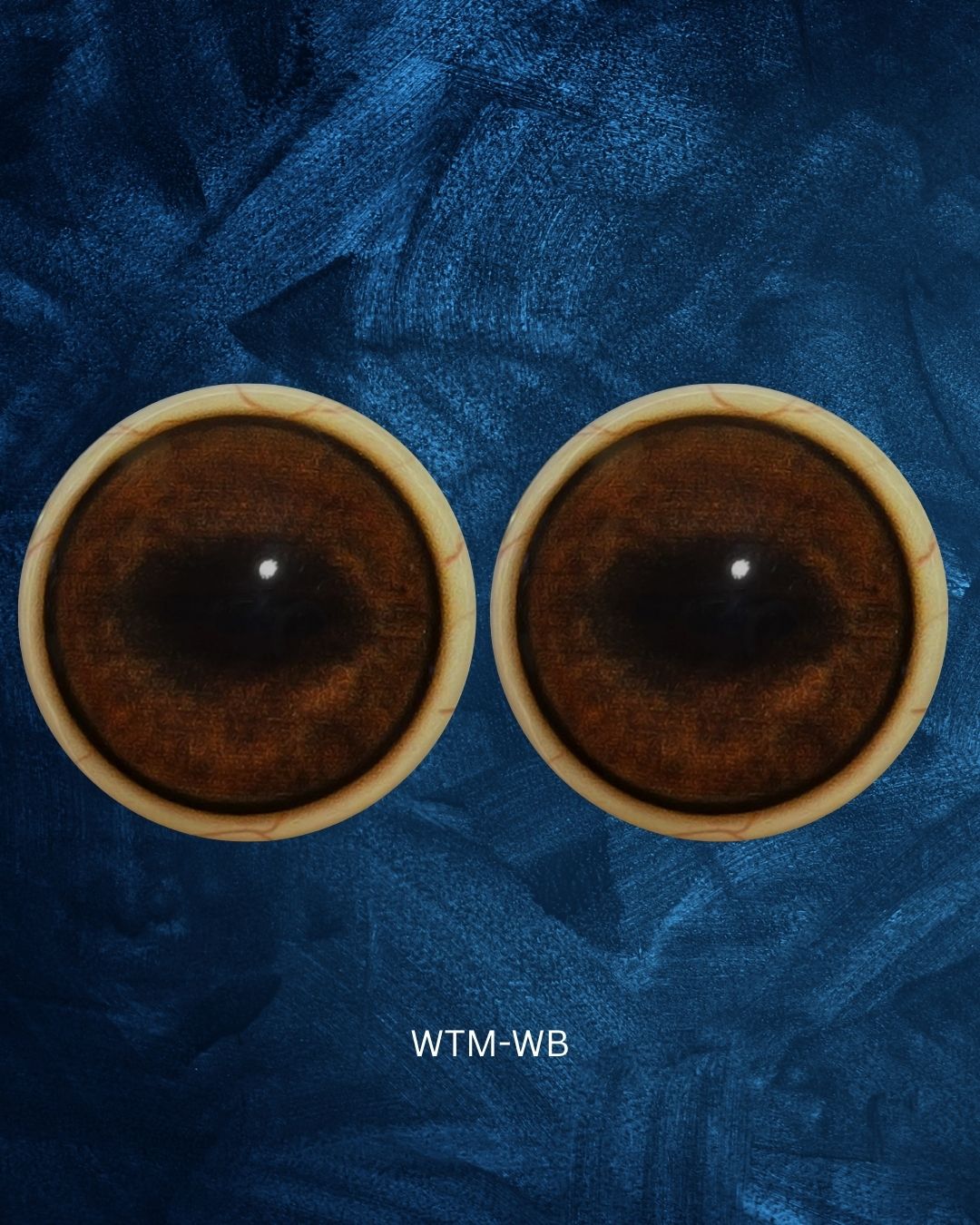 Whitetail Deer Eye - Oval Pupil with medium brown and black Iris (WTM)