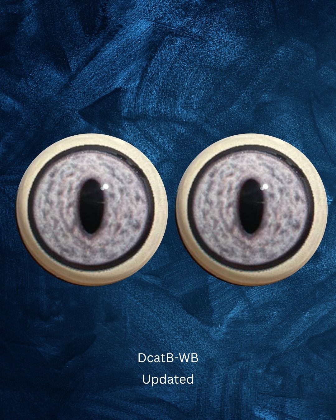 Cat Eye - Slit pupil with mottled grey iris with a hint of blue (DcatB)