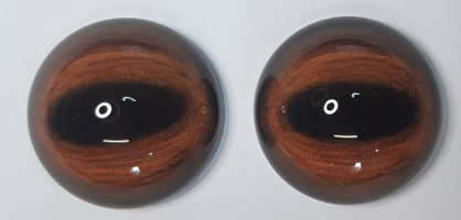 Deer Eye - Oval Pupil with reddish brown to brown Iris and black veins (ELKLB)