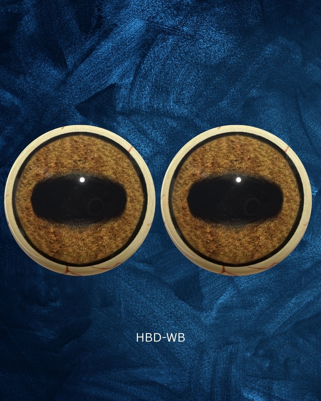 Hartebeest Eye - Oval pupil with Khaki Brown Iris (HBD)