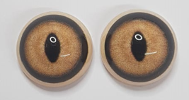 Serval Eye - Split pupil with light brown iris and black outer ring (TBC)